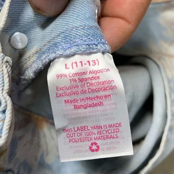 No boundaries women’s Jean Overalls with daisy pattern - Picture 7 of 10